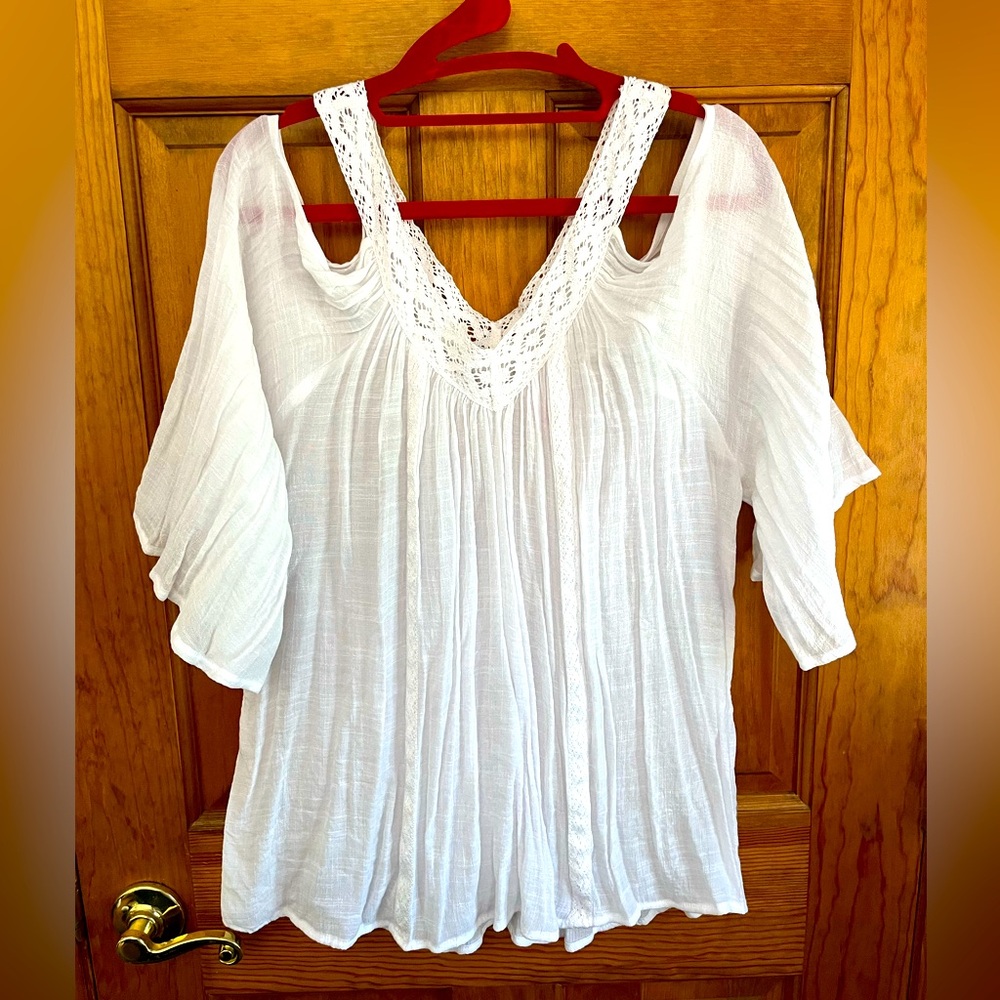 No Boundries White Off Shoulder Top